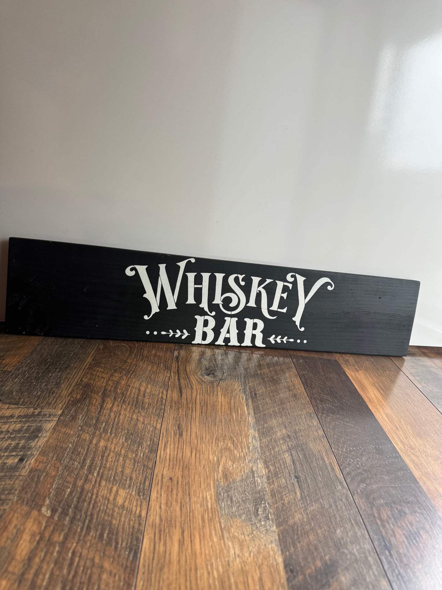 Whiskey Bar Black Sign