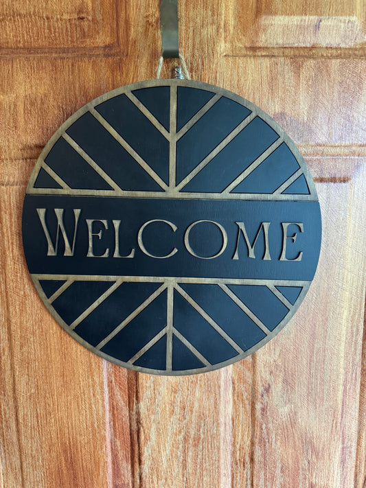 Rustic Welcome Door Hanger